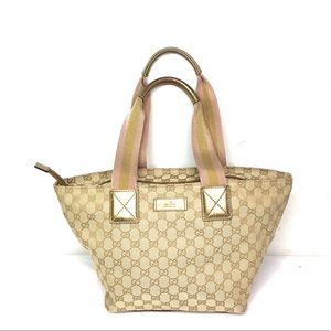 Gucci Beige and Pink Tote Bag